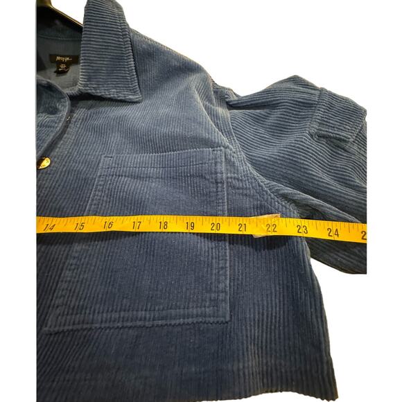 EUC Nasty Gal Royal‎ CobBlue Corduroy Cropped Jacket - Picture 15 of 16